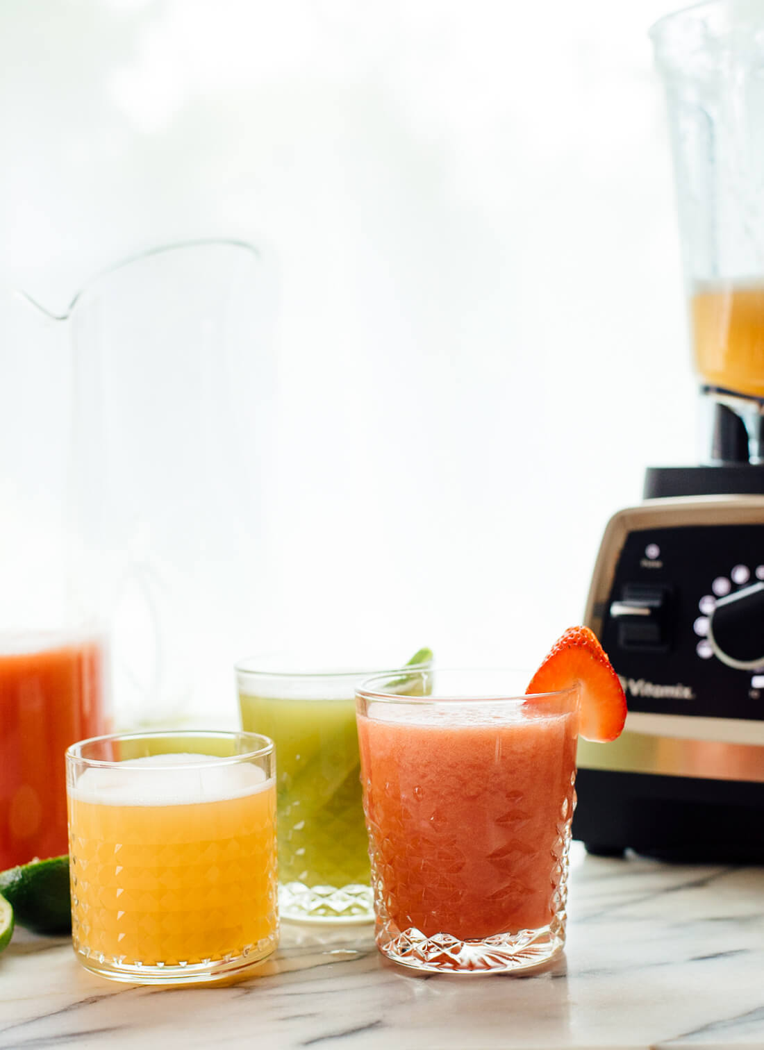 aguas frescas with blender