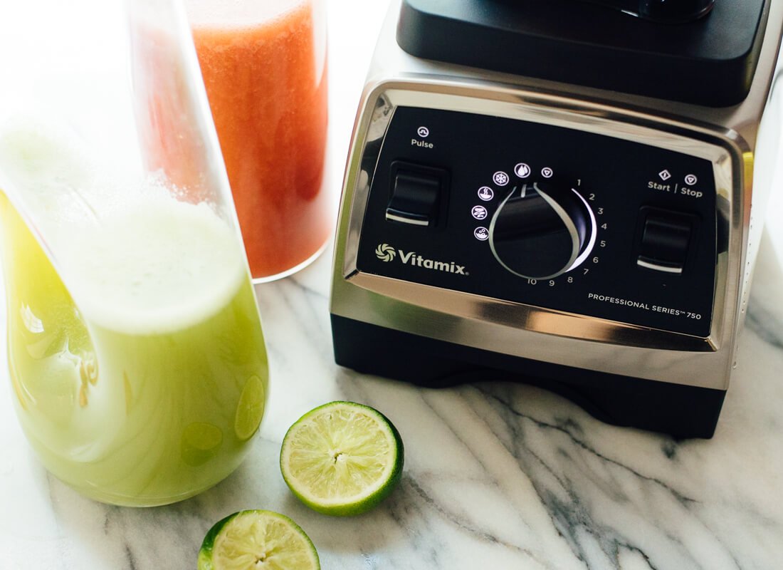 aguas frescas pitchers and blender