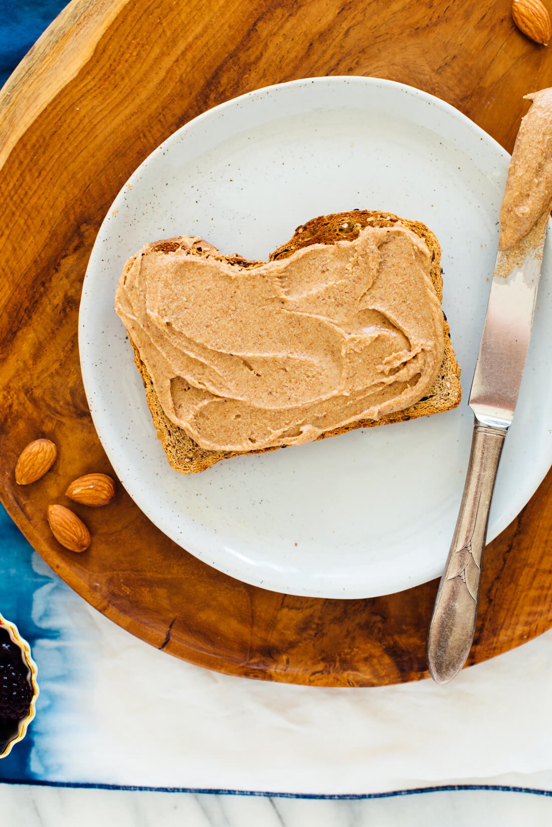 almond butter on toast