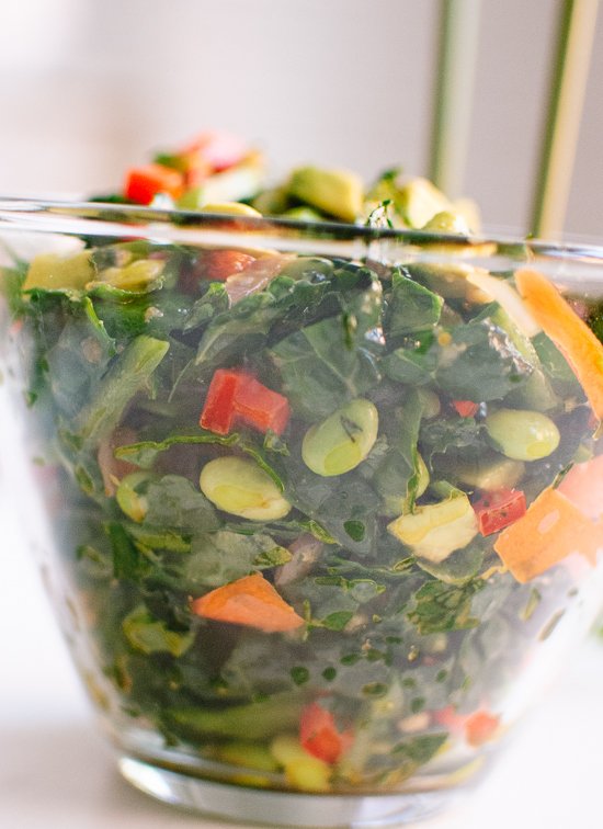 Asian chopped kale salad 