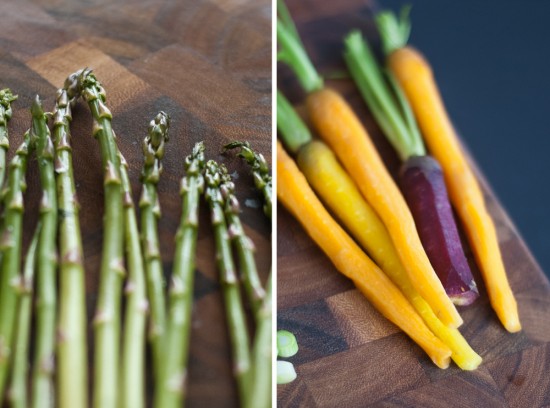 asparagus and carrots