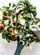 Autumn Kale Salad with Fennel, Honeycrisp and Goat Cheese