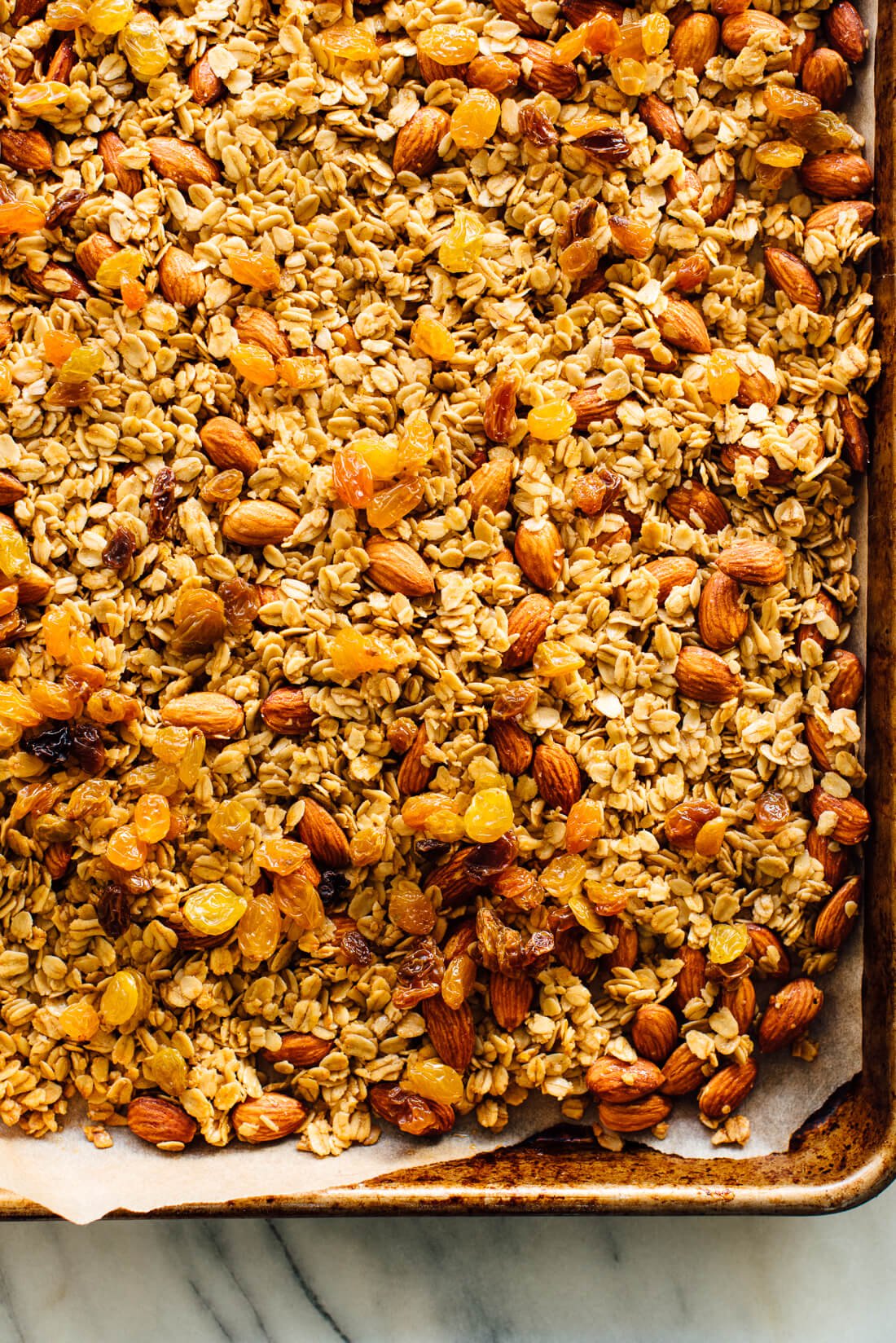 baked orange almond granola