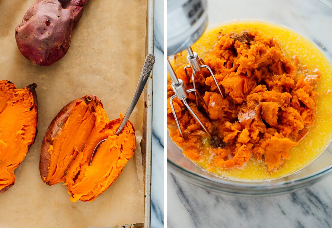 baked sweet potatoes for baked sweet potato casserole