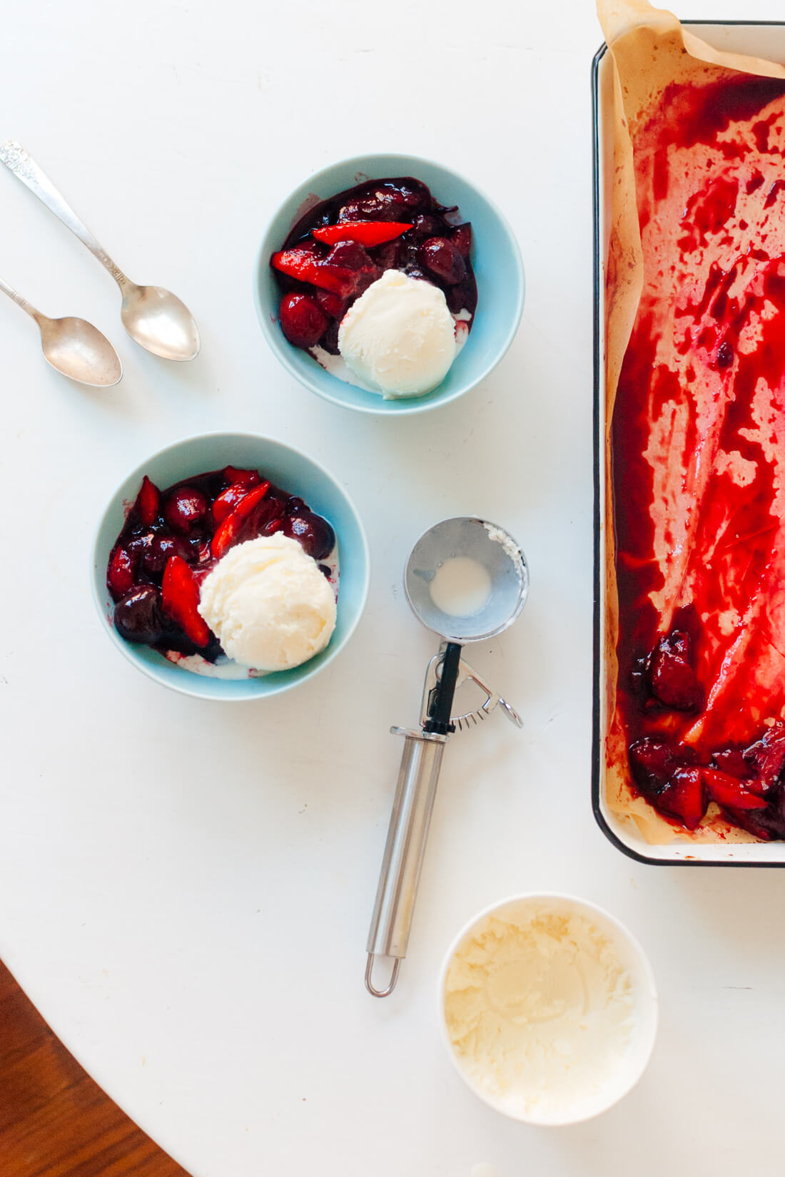 Balsamic Stone Fruit Sundae