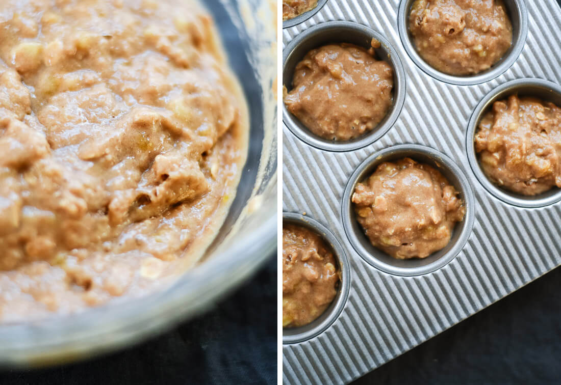 banana muffin batter