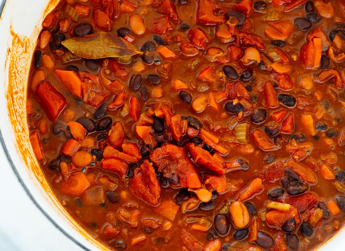 bean chili close-up