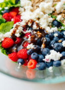 Berry Spinach Salad with Spicy Maple Sunflower Seeds