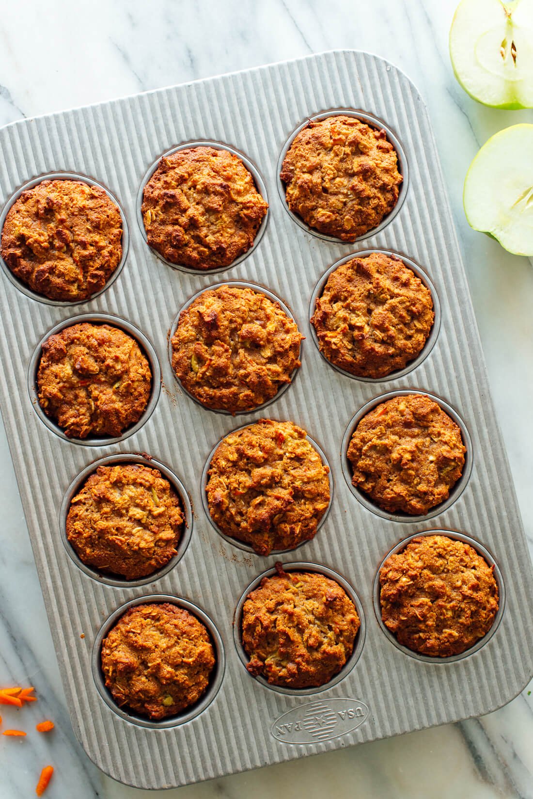 gluten free apple carrot muffins recipe