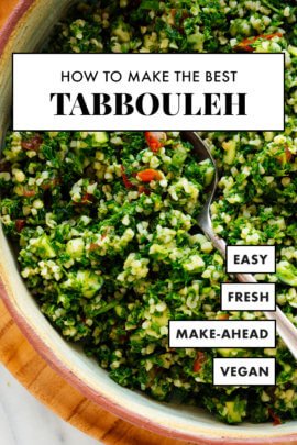 best tabbouleh recipe pin