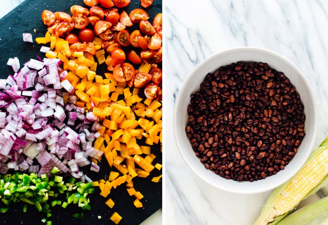 black bean salad ingredients