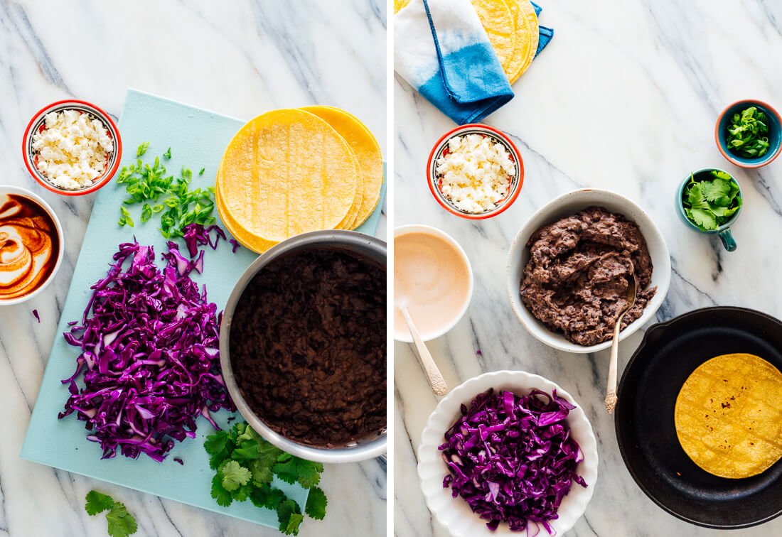 black bean taco ingredients