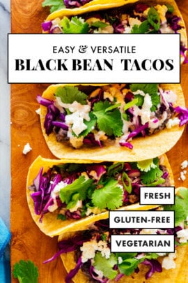 black bean tacos