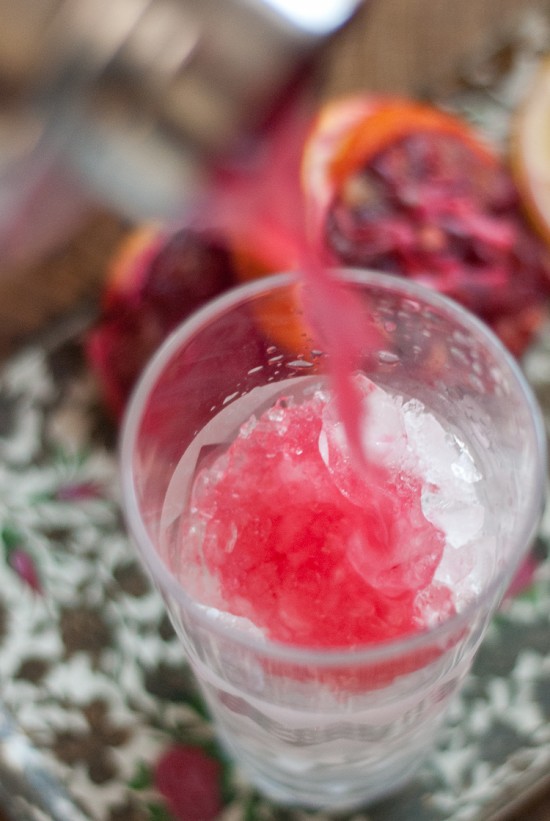 Blood Orange French 75 cocktail recipe