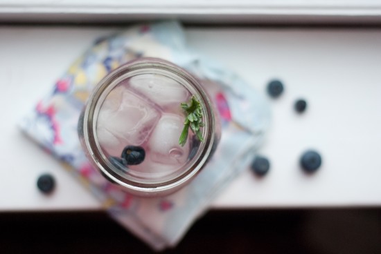 blueberry lavender lemonade with vodka