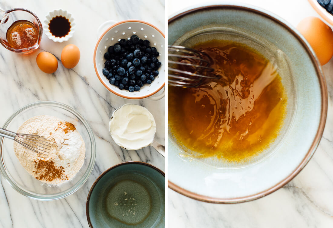 blueberry muffin ingredients