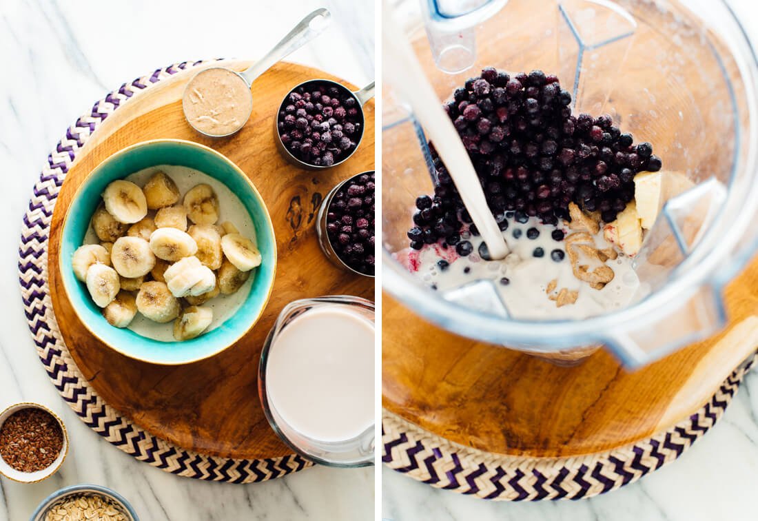 blueberry smoothie ingredients