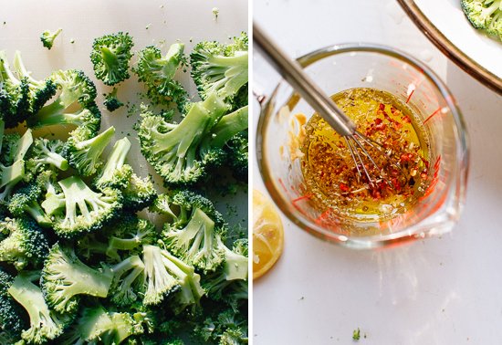 broccoli and lemon dressing