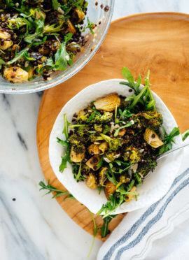 brussels broccoli lentil salad single serving