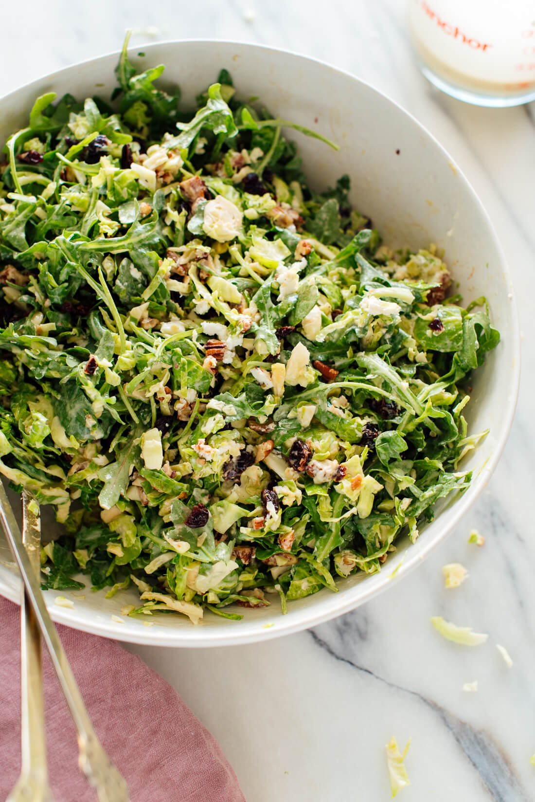 brussels sprout arugula salad recipe