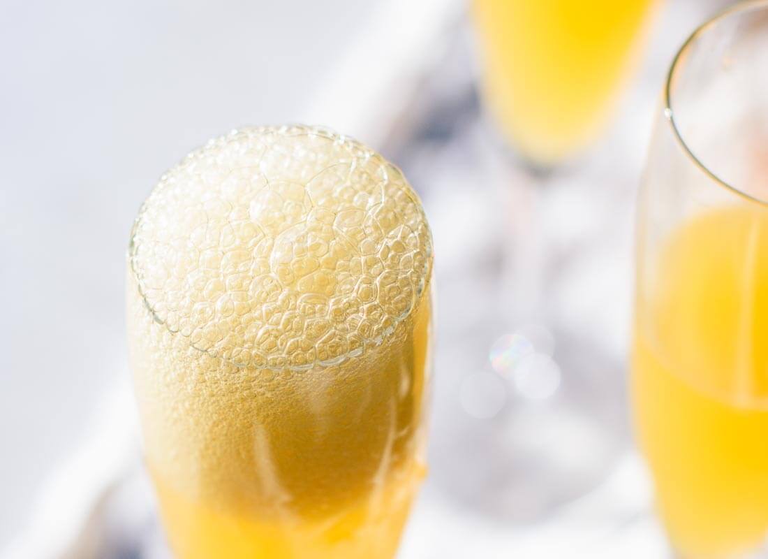 Bubbly clementine French 75