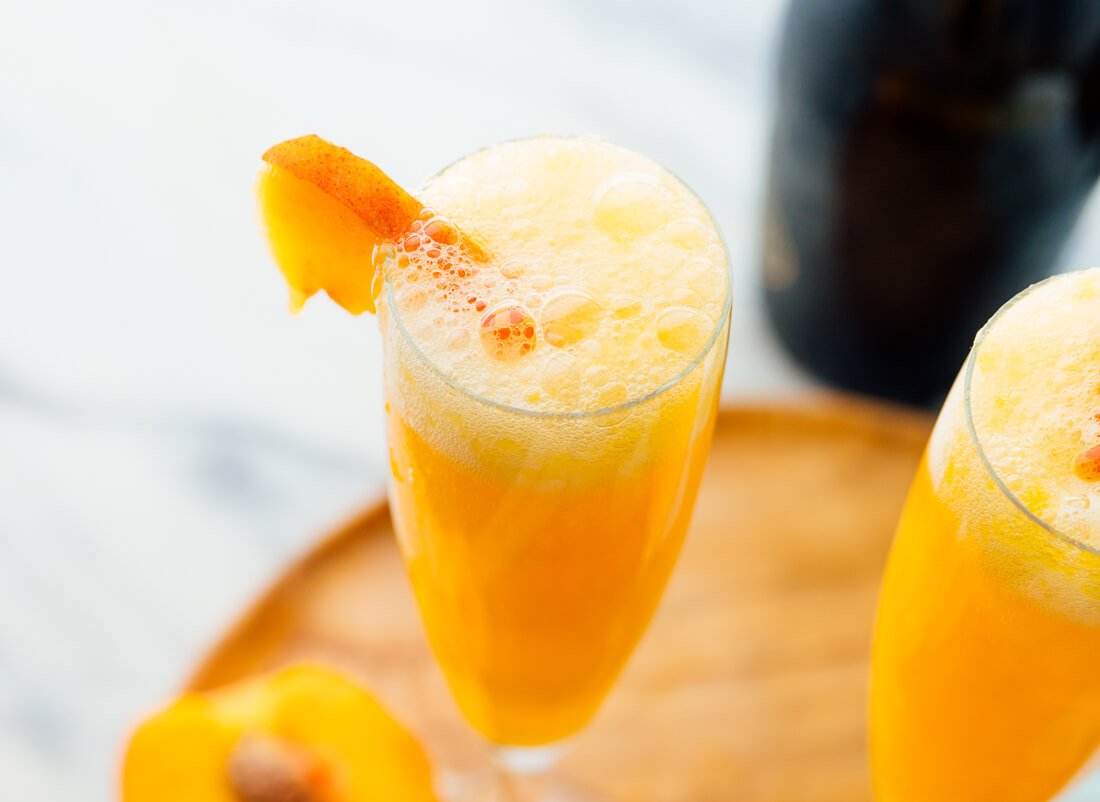 bubbly peach bellini