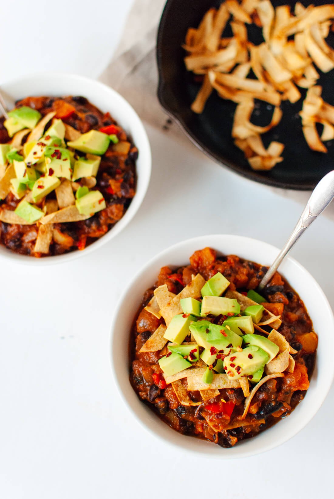 Butternut squash vegetarian chili