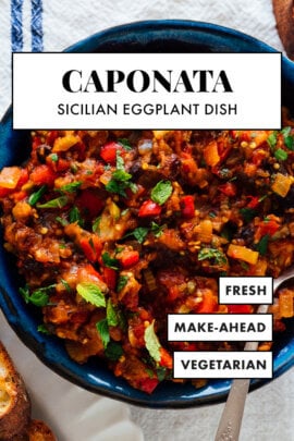 caponata (Sicilian eggplant dish)