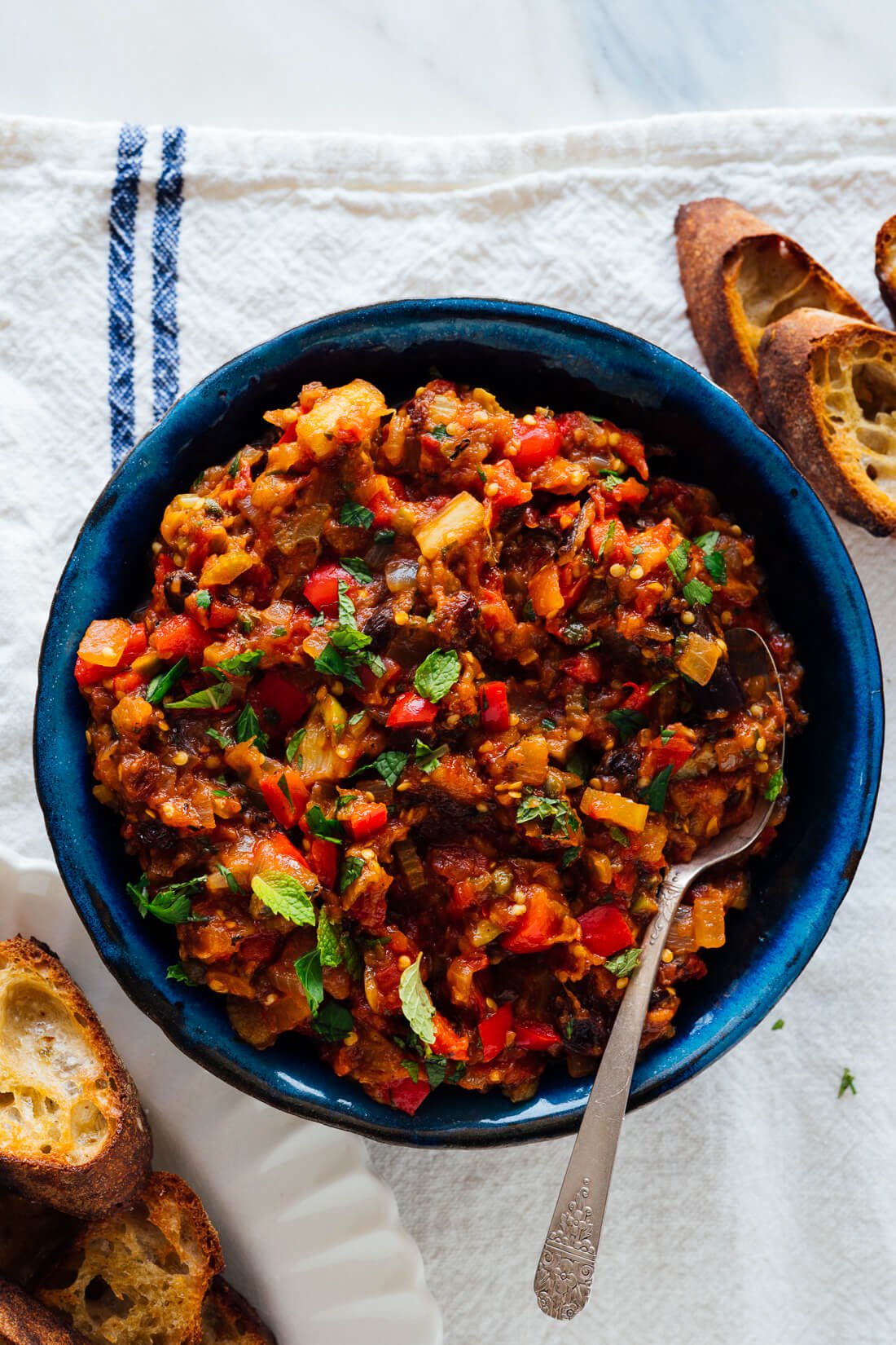 caponata with roasted eggplant