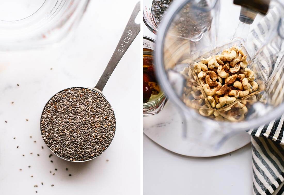 chia seed pudding ingredients