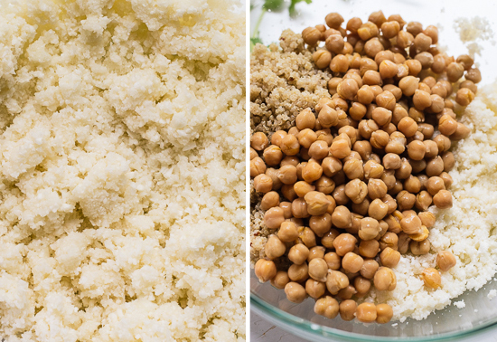 chickpeas and cauliflower