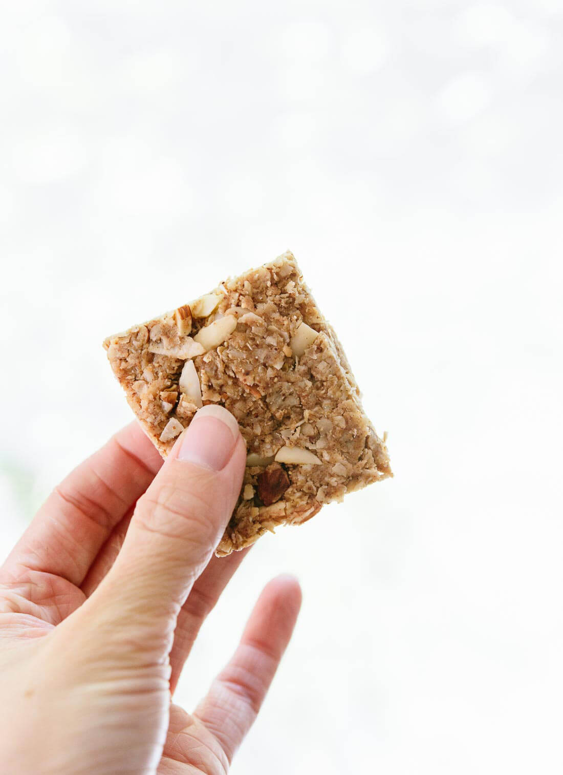 These coconut-almond granola bars are a healthy, delicious and portable snack! cookieandkate.com