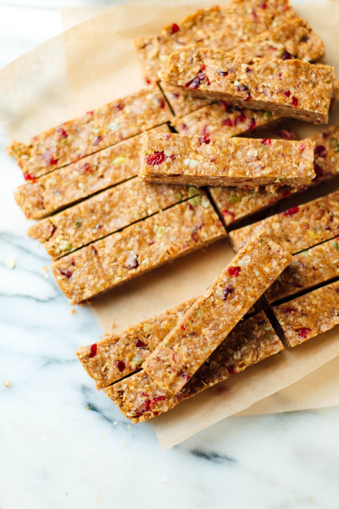 Cranberry orange granola bars