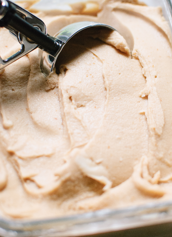 Dairy-free peanut butter and honey ice cream - cookieandkate.com