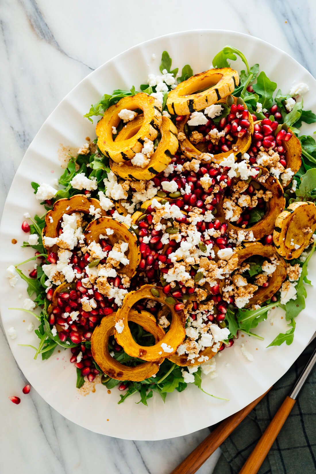 delicata squash arugula salad recipe