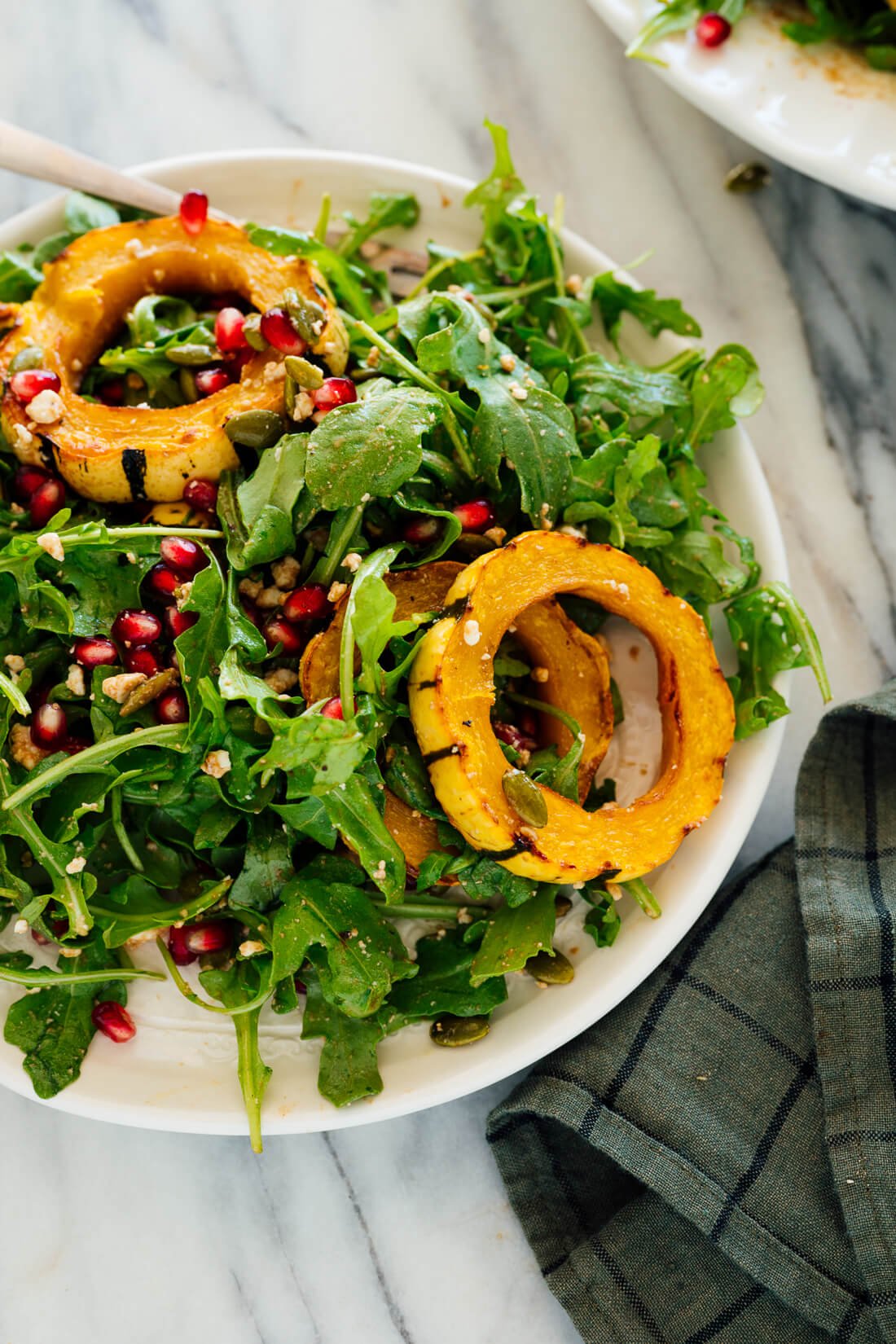 delicata squash salad on plate