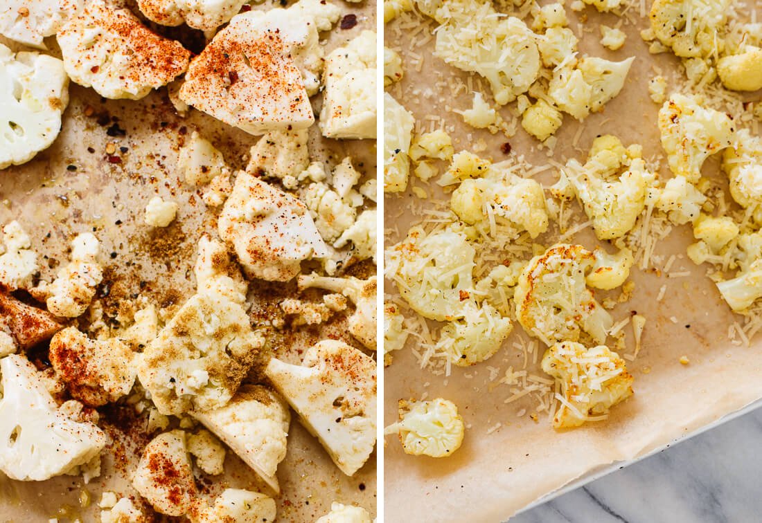 easy roasted cauliflower variations