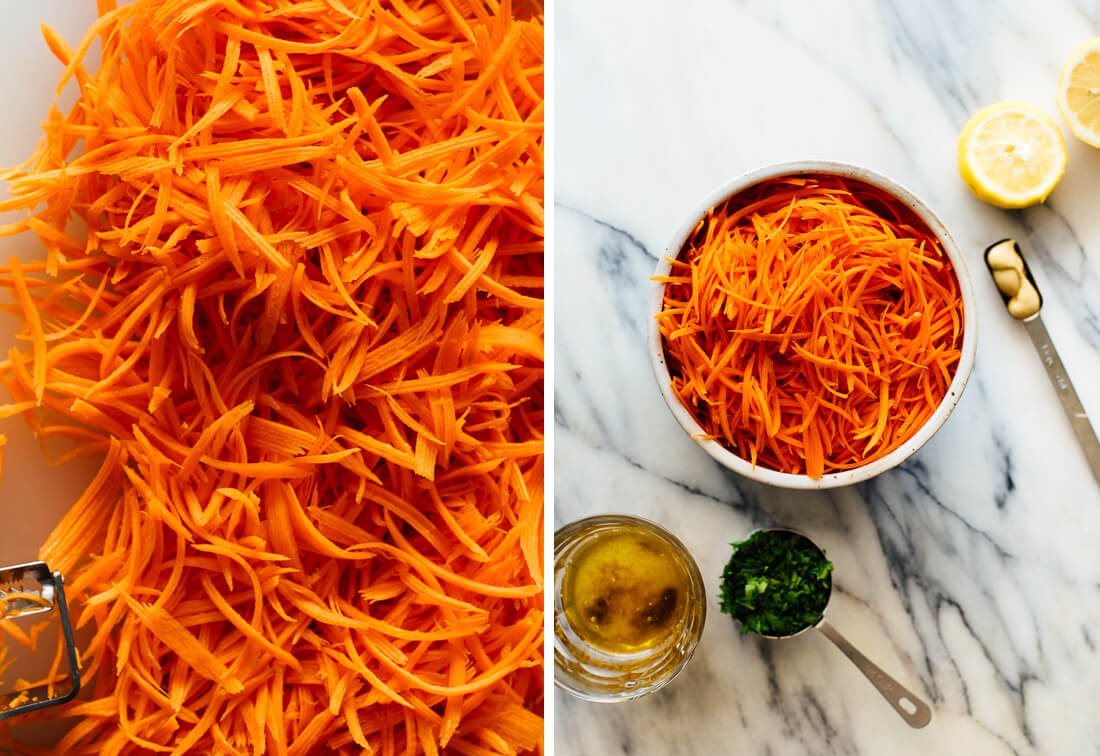 French carrot salad ingredients