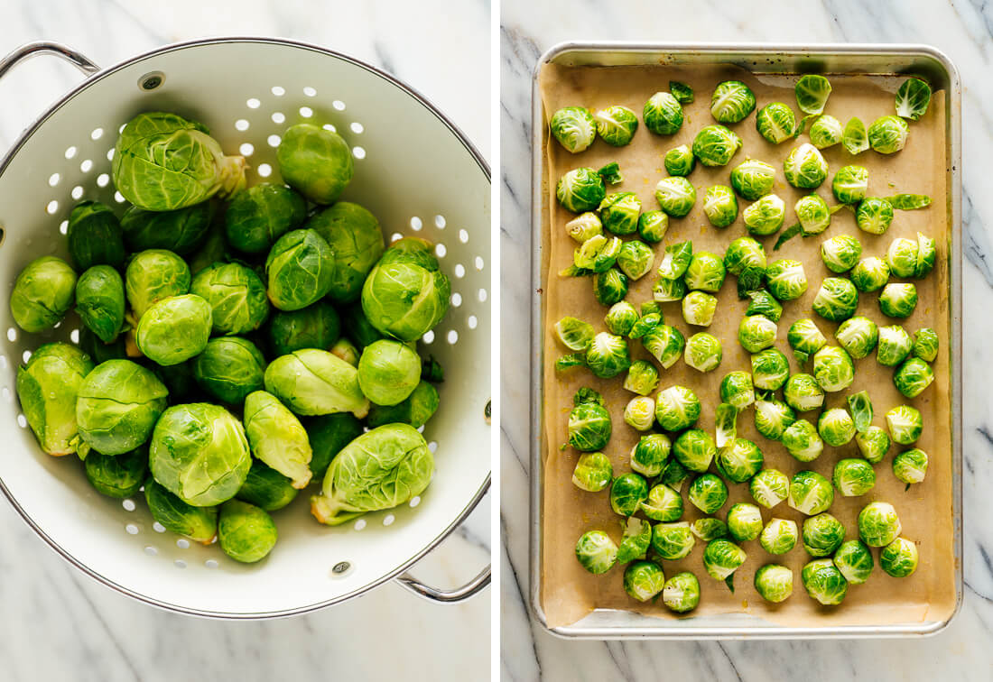 fresh Brussels sprouts