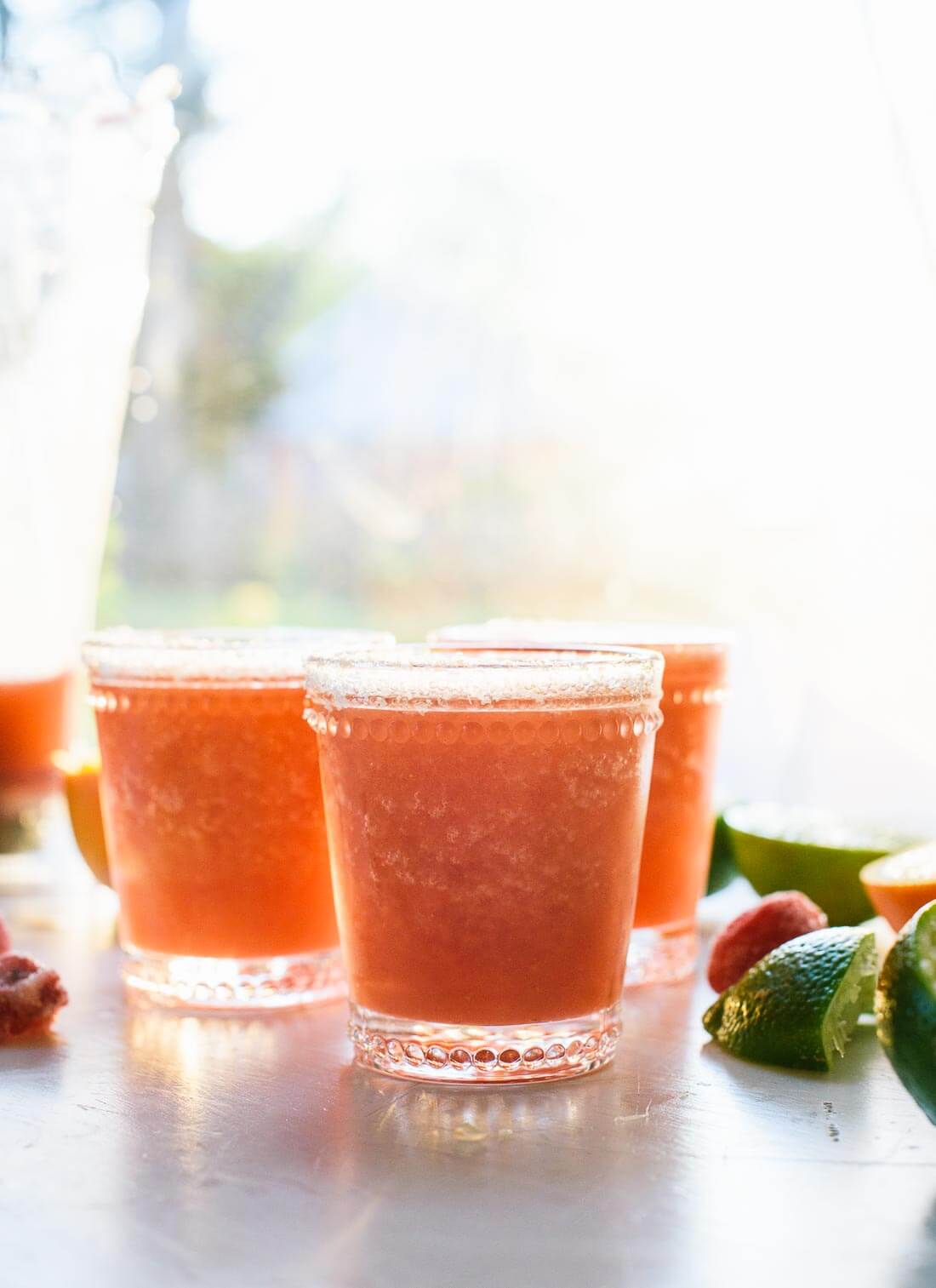 Frozen strawberry margaritas recipe (so refreshing and so easy!) - cookieandkate.com