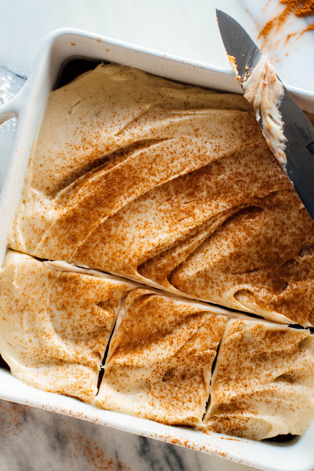 Incredible (and easy) gingerbread cake recipe with cream cheese frosting