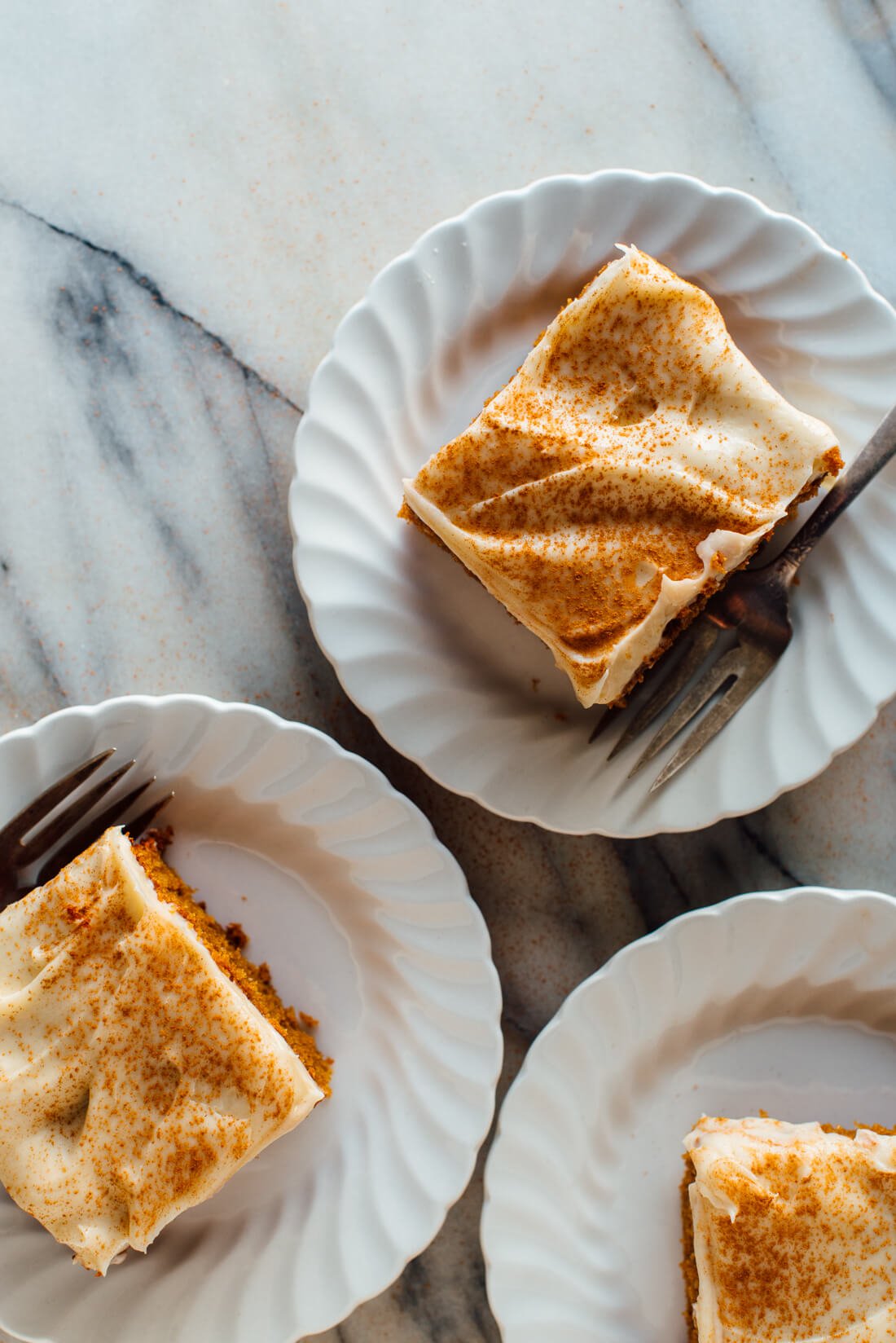 Easy gingerbread cake with luscious cream cheese frosting!