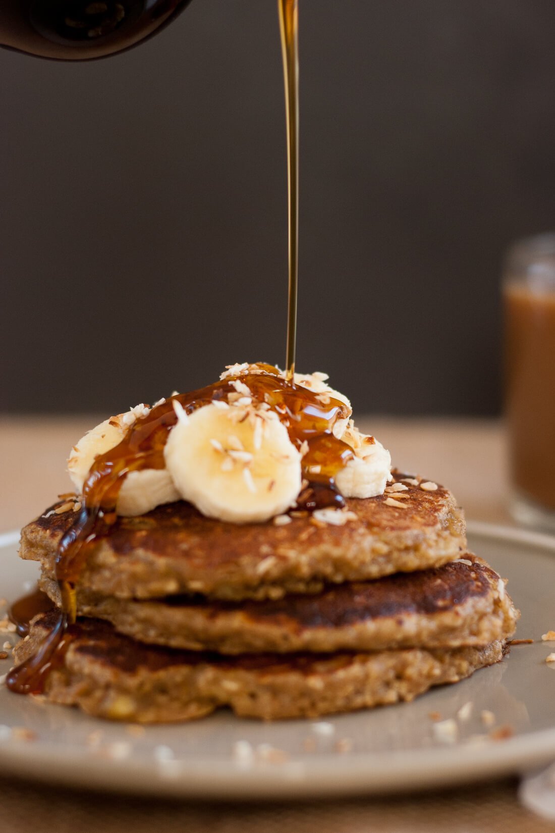 gluten free banana oat pancakes recipe