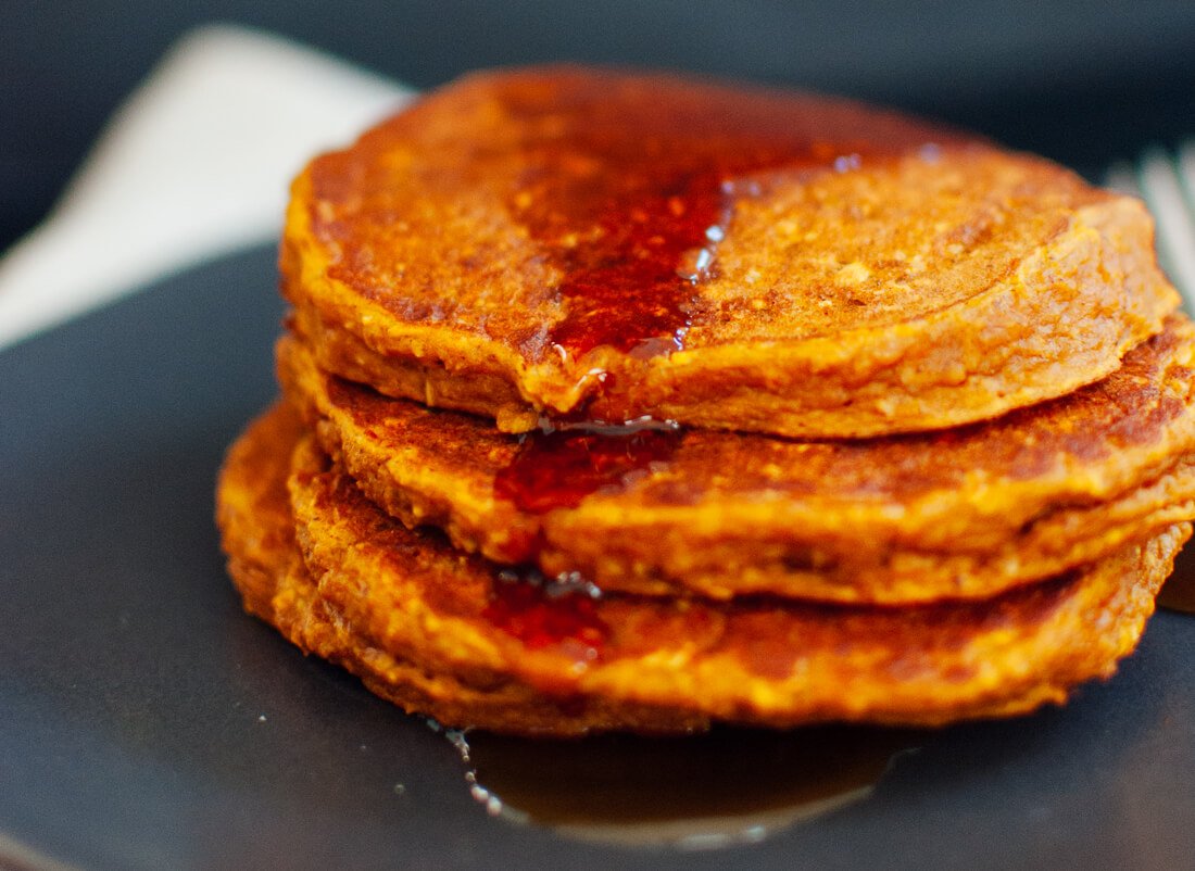 Pumpkin oat pancakes recipe