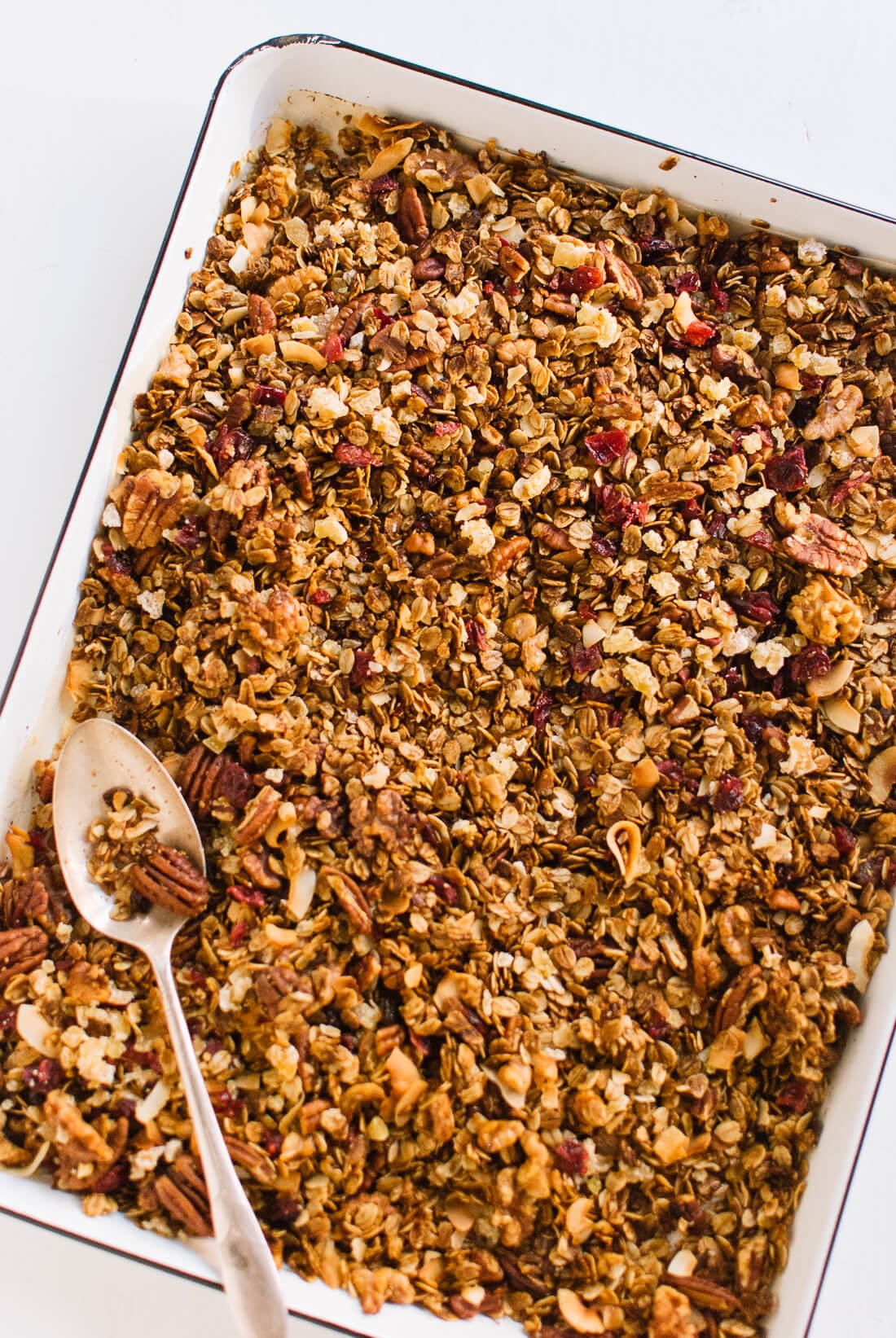 Healthy homemade gingerbread granola