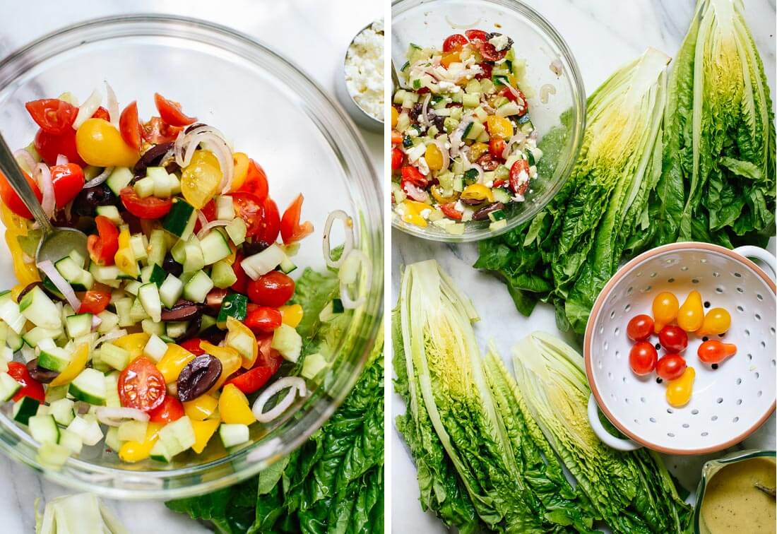 Greek salad ingredients