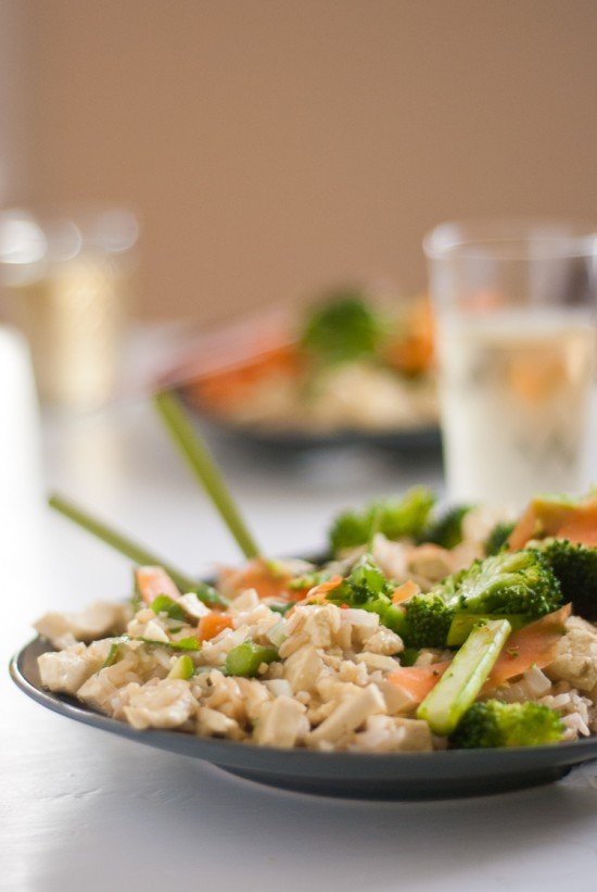 Thai green curry with tofu