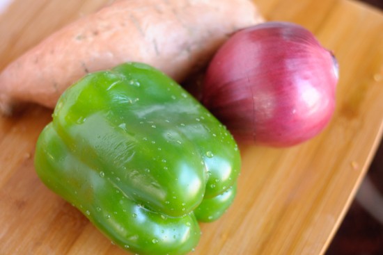 Vegetables for sweet potato chili