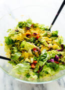 Colorful Chopped Salad with Carrot Ginger Dressing