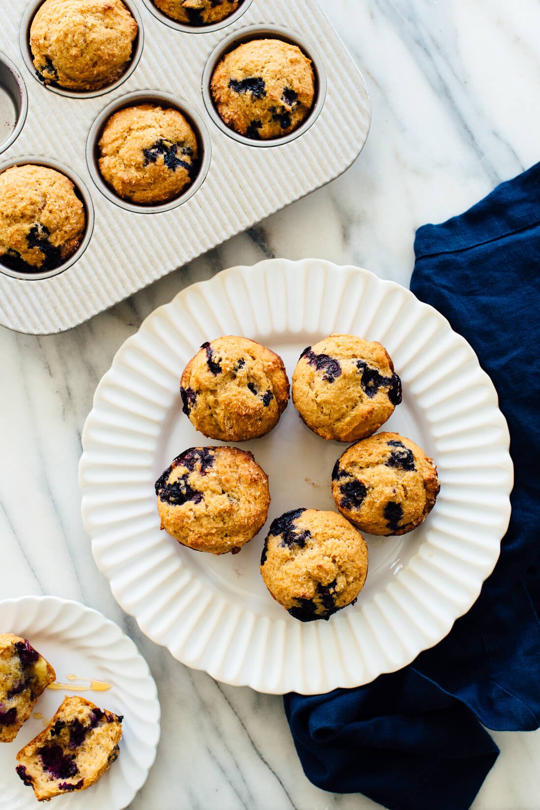 healthy blueberry muffins